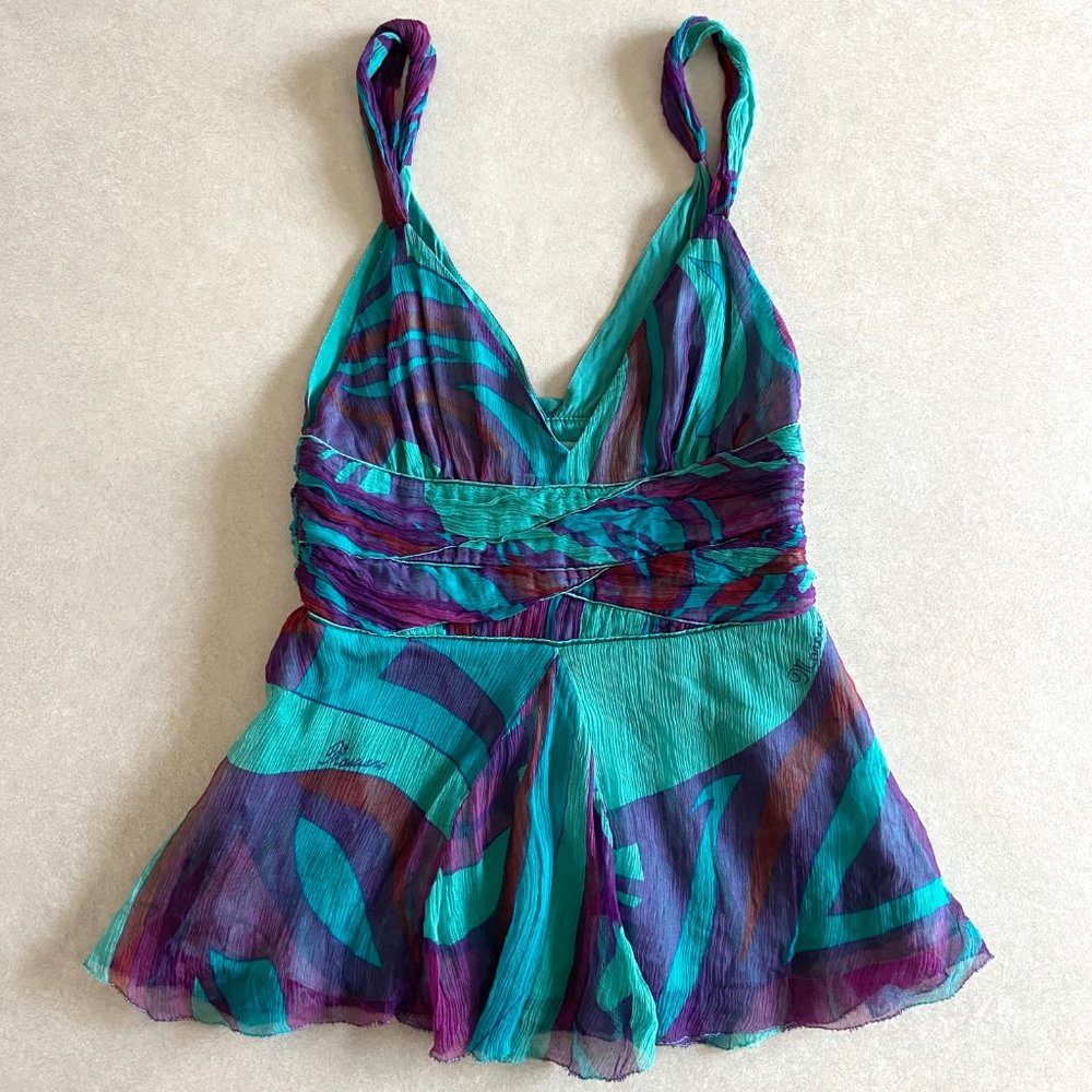 Blue Silk Tank Camisole ASO Sharpay Evans in High School Musical 2 - Picture 2 of 10